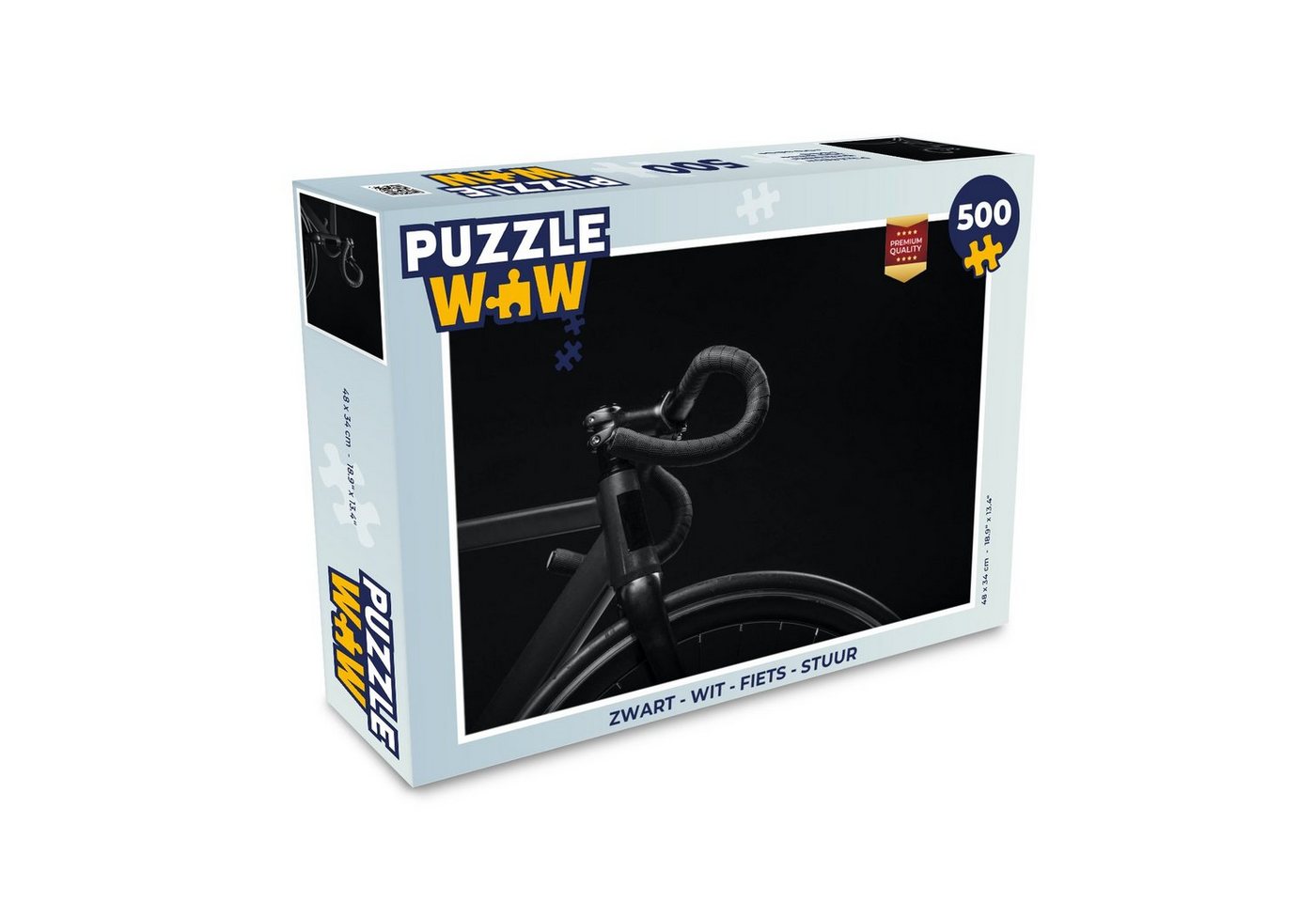 MuchoWow Puzzle Fahrrad - Lenker - Schwarz - Weiß, 500 Puzzleteile, Foto-Puzzle, Bilderrätsel, Puzzlespiele, Spielzeug MuchoWow Puzzle Fahrrad - Lenker - Schwarz - Weiß, 500 Puzzleteile, Foto-Puzzle, Bilderrätsel, Puzzlespiele, Spielzeug von MuchoWow