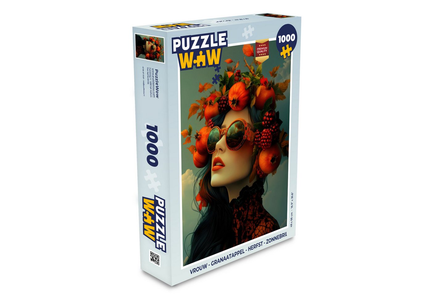 MuchoWow Puzzle Frau - Granatapfel - Herbst - Sonnenbrille, 1000 Puzzleteile, Foto-Puzzle, Bilderrätsel, Puzzlespiele, Klassisch MuchoWow Puzzle Frau - Granatapfel - Herbst - Sonnenbrille, 1000 Puzzleteile, Foto-Puzzle, Bilderrätsel, Puzzlespiele, Klassisch von MuchoWow