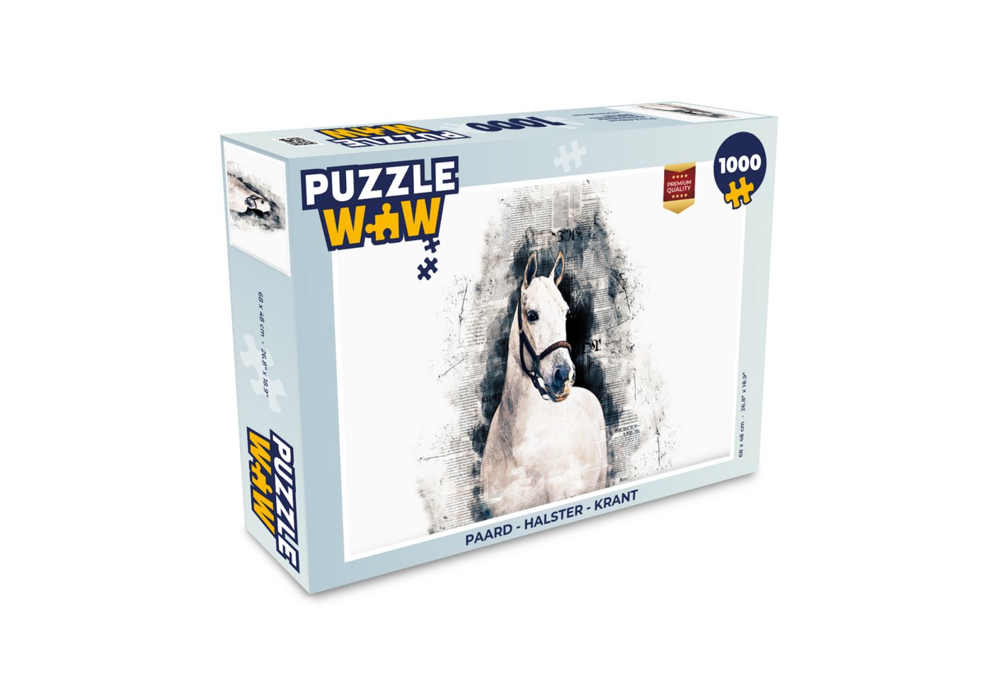 MuchoWow Puzzle Pferd - Halfter - Zeitung - Mädchen - Kinder - Mädchen, 1000 Puzzleteile, Foto-Puzzle, Bilderrätsel, Puzzlespiele, Klassisch MuchoWow Puzzle Pferd - Halfter - Zeitung - Mädchen - Kinder - Mädchen, 1000 Puzzleteile, Foto-Puzzle, Bilderrätsel, Puzzlespiele, Klassisch von MuchoWow