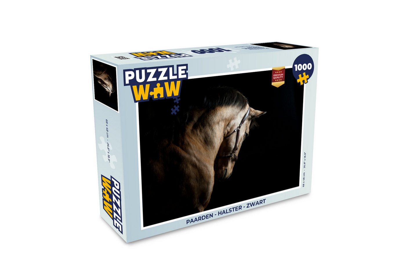 MuchoWow Puzzle Pferde - Halfter - Schwarz, 1000 Puzzleteile, Foto-Puzzle, Bilderrätsel, Puzzlespiele, Klassisch MuchoWow Puzzle Pferde - Halfter - Schwarz, 1000 Puzzleteile, Foto-Puzzle, Bilderrätsel, Puzzlespiele, Klassisch von MuchoWow
