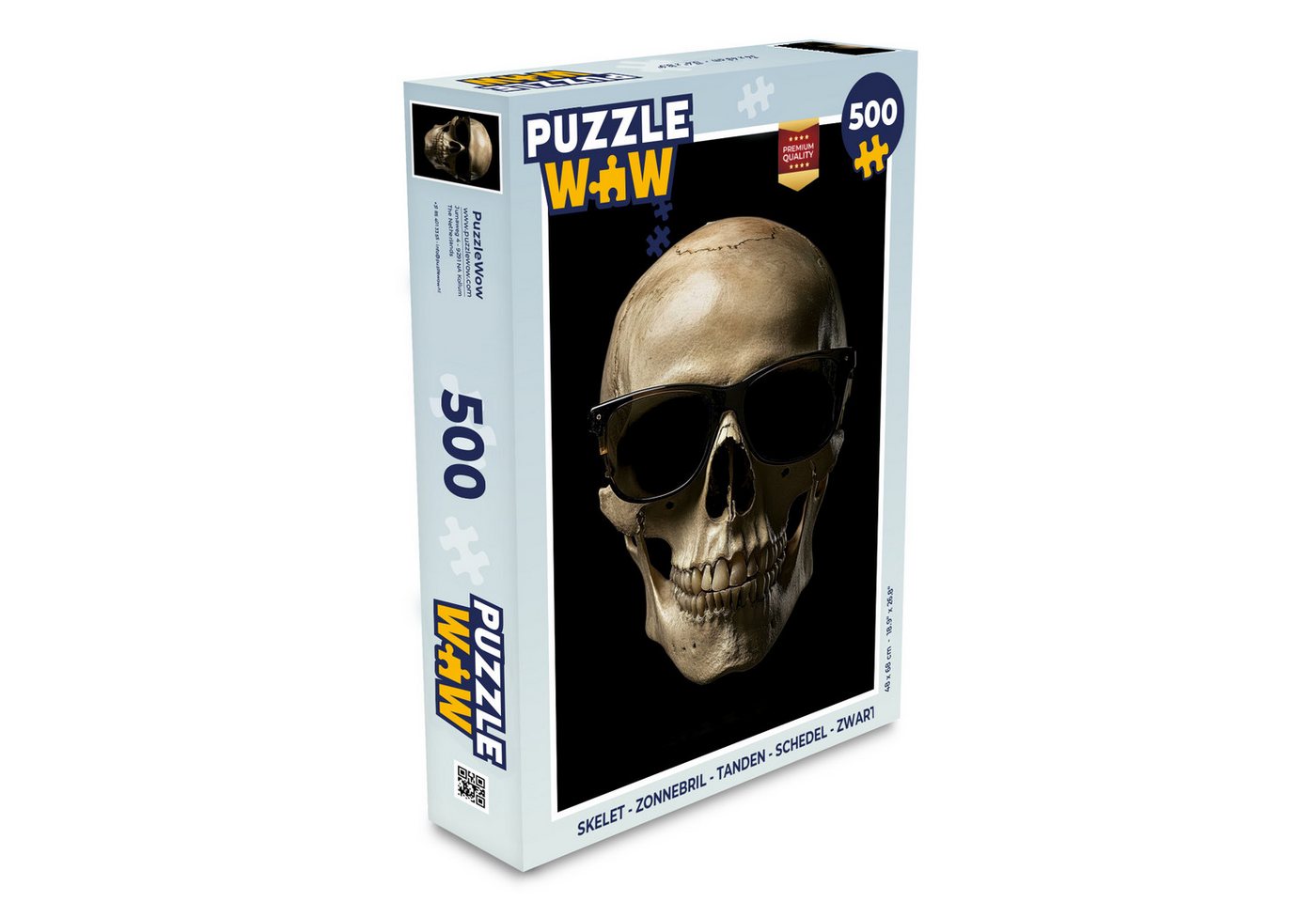 MuchoWow Puzzle Skelett - Sonnenbrille - Zähne - Totenkopf - Schwarz, 500 Puzzleteile, Foto-Puzzle, Bilderrätsel, Puzzlespiele, Spielzeug MuchoWow Puzzle Skelett - Sonnenbrille - Zähne - Totenkopf - Schwarz, 500 Puzzleteile, Foto-Puzzle, Bilderrätsel, Puzzlespiele, Spielzeug von MuchoWow