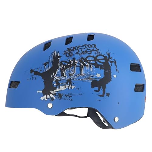 Kinder Fahrradhelm AERO – Fahrrad Halbschalenhelm für Kinder, ABS-Schale, robuster Kinderhelm für Radfahren, Skateboarden und Reiten, Blau matt mit Print, Größe M, 52 – 59 cm Kinder Fahrradhelm AERO – Fahrrad Halbschalenhelm für Kinder, ABS-Schale, robuster Kinderhelm für Radfahren, Skateboarden und Reiten, Blau matt mit Print, Größe M, 52 – 59 cm von Mud Defeater Motor