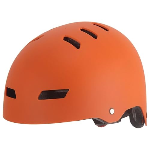 Kinder Fahrradhelm AERO – Fahrrad Halbschalenhelm für Kinder, ABS-Schale, robuster Kinderhelm für Radfahren, Skateboarden und Reiten, Orange matt, Größe M, 52 – 59 cm von Mud Defeater Motor