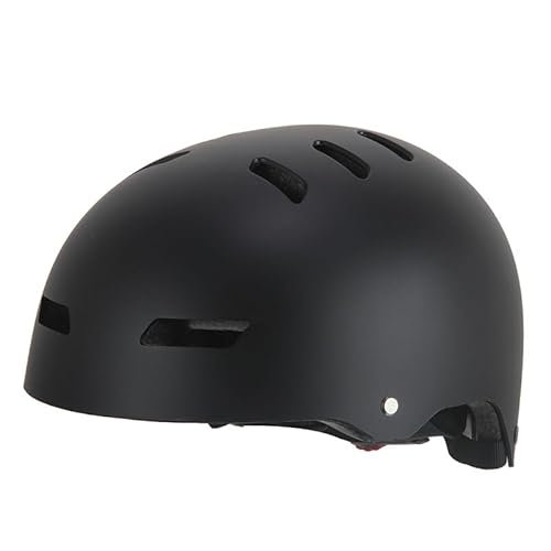 Kinder Fahrradhelm AERO – Fahrrad Halbschalenhelm für Kinder, ABS-Schale, robuster Kinderhelm für Radfahren, Skateboarden und Reiten, Schwarz matt, Größe L, 54 – 62 cm von Mud Defeater Motor