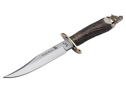 Muela Fahrtenmesser Wildboar Hirschhorn, Braun, M Muela Fahrtenmesser Wildboar Hirschhorn, Braun, M von Muela