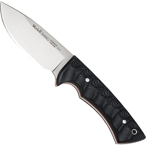 Muela Unisex – Erwachsene Rhino Micarta schwarz Messer, Silber, one Size Muela Unisex – Erwachsene Rhino Micarta schwarz Messer, Silber, one Size von Muela