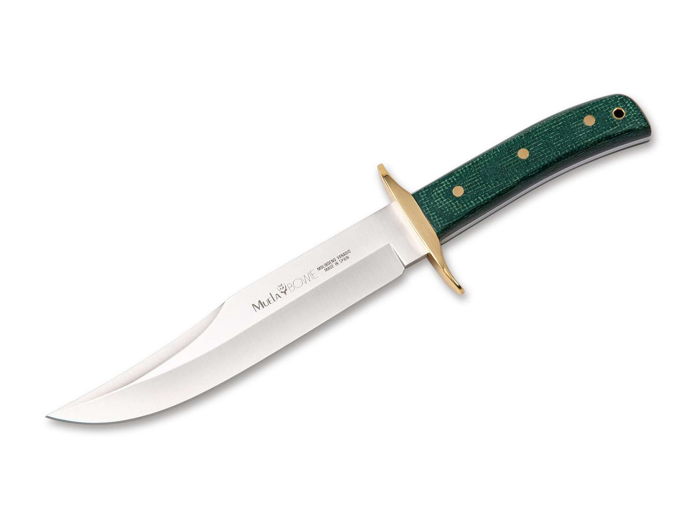 Muela Taschenmesser Muela Bowie Micarta Yuta Green BW classic16G Muela Taschenmesser Muela Bowie Micarta Yuta Green BW classic16G von Muela