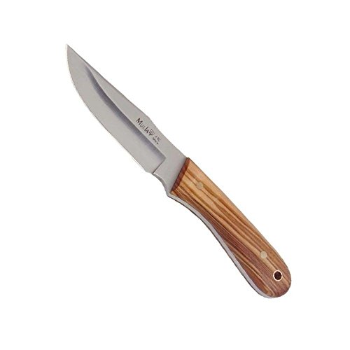 Muela Unisex – Erwachsene Messer Bison Olivenholzg, Silber, one Size von Muela