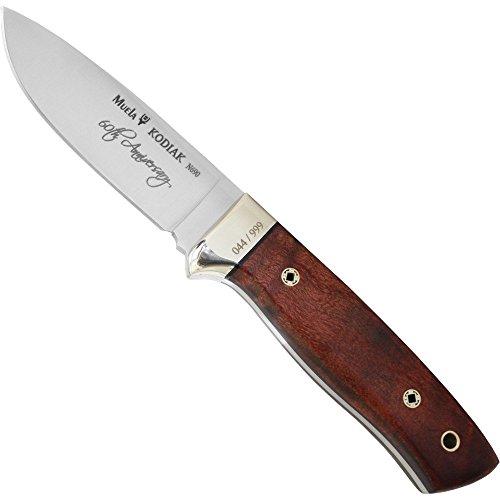 Muela Unisex – Erwachsene Mulea Jubil√§umsmesser Kodiak Messer, Silber, one Size von Muela
