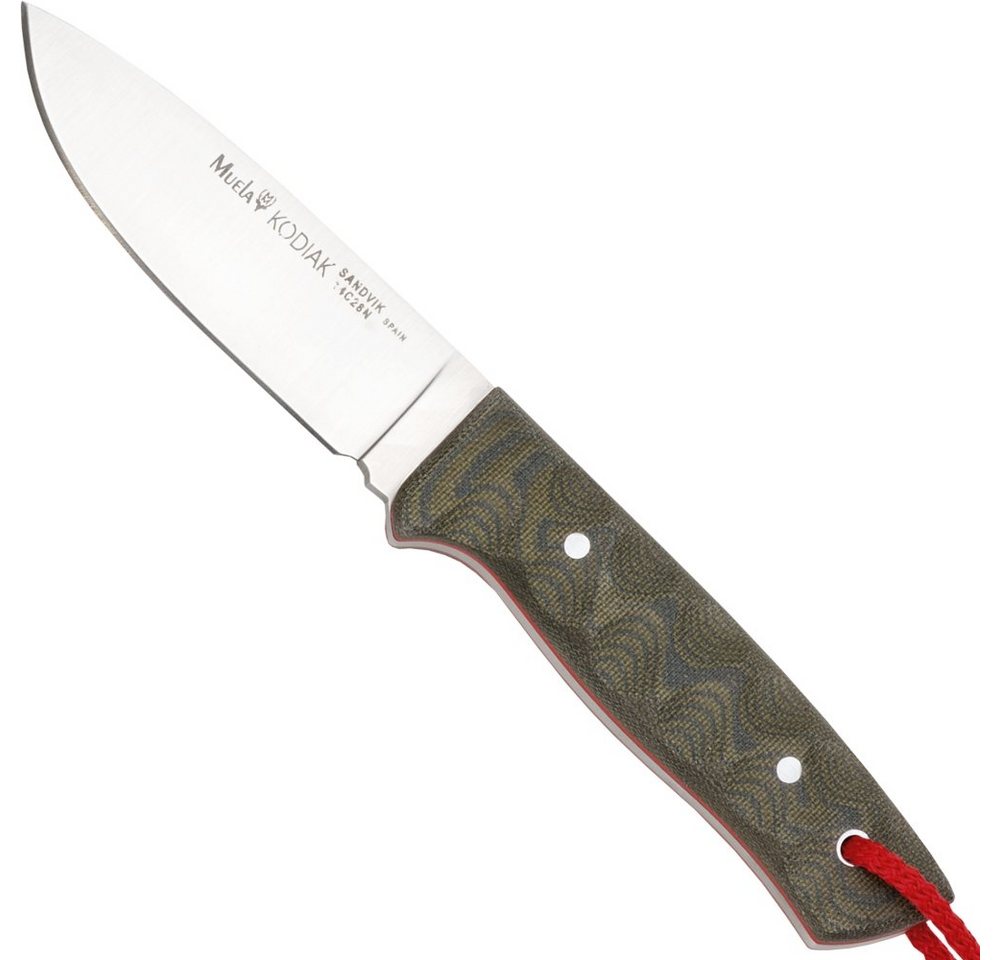 Muela Universalmesser Muela Kodiak Feststehendes Messer mit Micarta Griff und Gürtelscheide, (1 St), Sandvik Stahl, Scheide inklusive Muela Universalmesser Muela Kodiak Feststehendes Messer mit Micarta Griff und Gürtelscheide, (1 St), Sandvik Stahl, Scheide inklusive von Muela