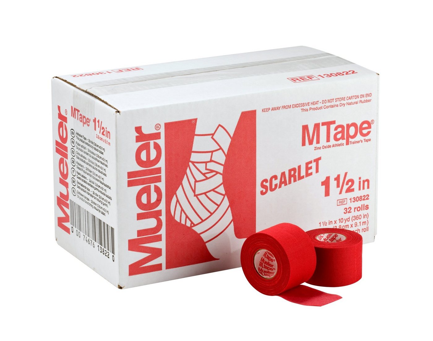 Mueller Sports Medicine Kinesiologie-Tape M-Tape 32-er Vorteilskarton 3,8cm x 9,1m, 12 Farben von Mueller Sports Medicine