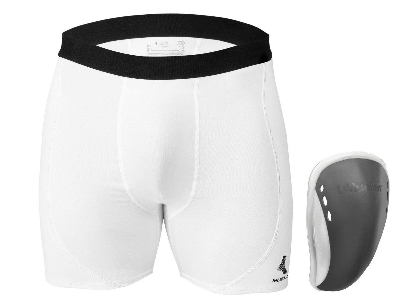 Mueller Sports Medicine Tiefschutz FlexShield mit Support-Shorts von Mueller Sports Medicine