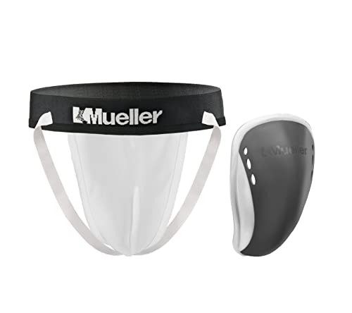 Mueller FlexShield with Supporter, Tiefschutz mit Flexeinsatz für Herren, weiß, Gr. XL von Mueller