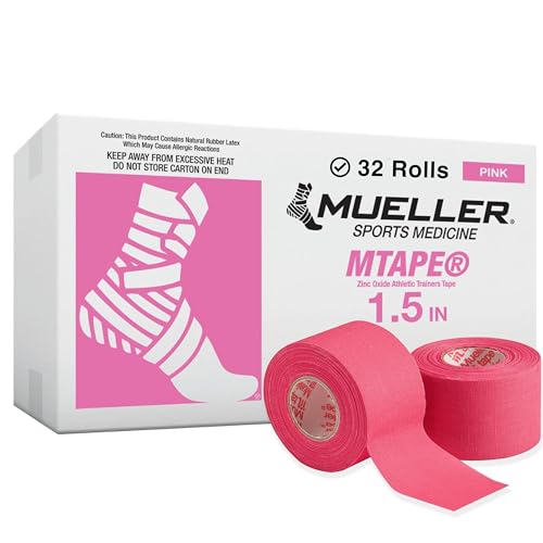 Mueller M-Tape, Sporttape, 3.8cm x 9.1m, pink, 32 Rollen Mueller M-Tape, Sporttape, 3.8cm x 9.1m, pink, 32 Rollen von Mueller