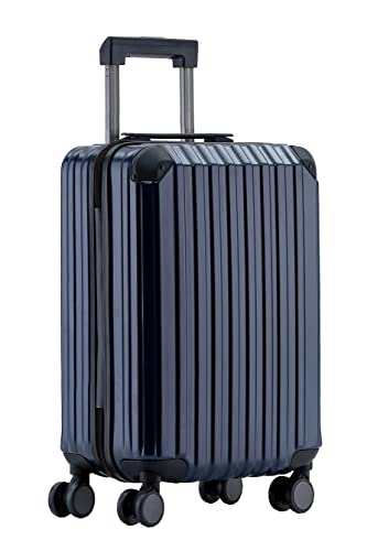 Münicase M816 TSA-Schloß Koffer Reisekoffer Trolley Kofferset Hardschale Boardcase Handgepäck (Dunkelblau, Kleiner Koffer) von Münicase