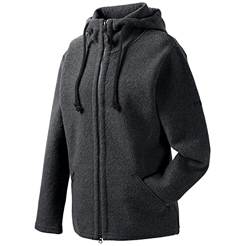 Mufflon Damen Wolljacke Mu- Line W100 mit Kapuze Anthra dunkelgrau - M Mufflon Damen Wolljacke Mu- Line W100 mit Kapuze Anthra dunkelgrau - M von Mufflon