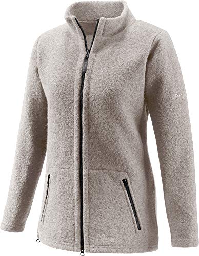 Mufflon Damen Wolljacke Mu- Lou W100 mit Stehkragen Stone beige - L Mufflon Damen Wolljacke Mu- Lou W100 mit Stehkragen Stone beige - L von Mufflon
