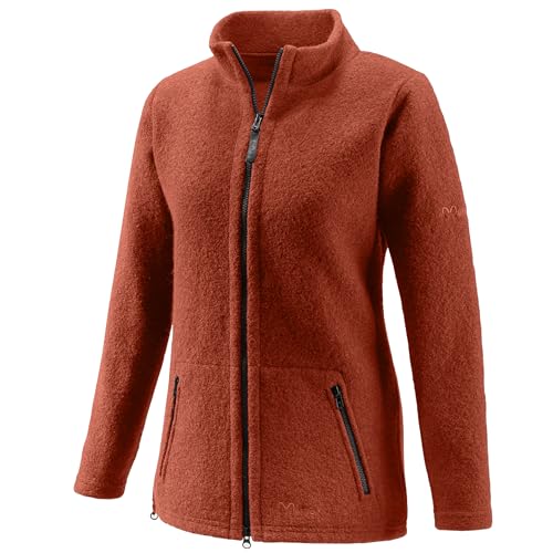 Mufflon Damen Wolljacke Mu- Lou W100 mit Stehkragen Terra orange - L Mufflon Damen Wolljacke Mu- Lou W100 mit Stehkragen Terra orange - L von Mufflon