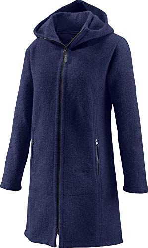 Mufflon Damen-Wollmantel Mu-Jana W100 mit Kapuze Nachtblau - XL Mufflon Damen-Wollmantel Mu-Jana W100 mit Kapuze Nachtblau - XL von Mufflon