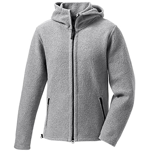 Mufflon Herren Wolljacke Mu- Joe W100 mit Kapuze und Stehkragen Fog hellgrau - S Mufflon Herren Wolljacke Mu- Joe W100 mit Kapuze und Stehkragen Fog hellgrau - S von Mufflon