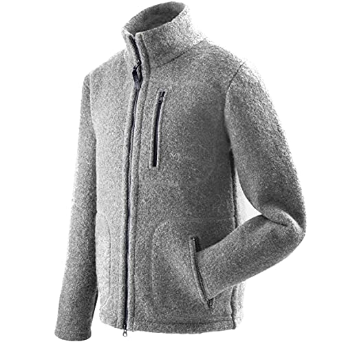 Mufflon Herren Wolljacke Mu- Klaas W100 mit Stehkragen Fog hellgrau - S Mufflon Herren Wolljacke Mu- Klaas W100 mit Stehkragen Fog hellgrau - S von Mufflon