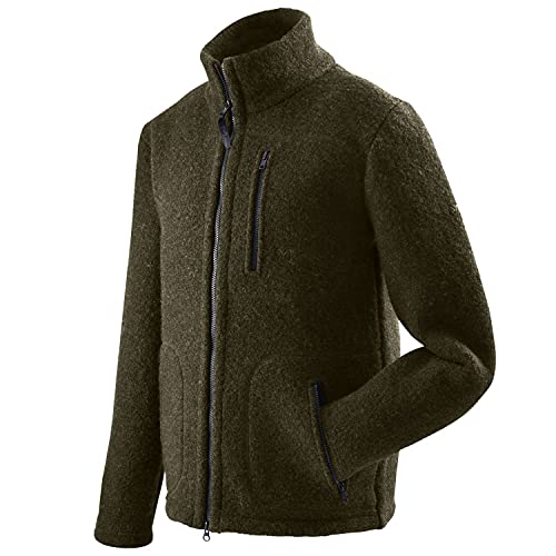 Mufflon Herren Wolljacke Mu- Klaas W100 mit Stehkragen Forest Oliv grün - XXL Mufflon Herren Wolljacke Mu- Klaas W100 mit Stehkragen Forest Oliv grün - XXL von Mufflon
