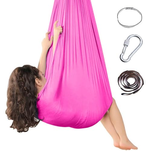 Kinder Körperwickelungssocke für ADHS und Autismus - Sensorische Aerial Yogatuch Für Kinder - Stressabbau - Überempfindlichkeit - Übung - Tiefdrucktherapie - Spieltherapiegerät (280x150CM) (7) von Muium(TM)