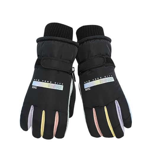 Muium(TM) Winterhandschuhe wasserdichte Warme Skihandschuhe Damen Thermohandschuhe Winddichte Touchscreen-Handschuhe Warmes verdickter Handschuhe zum Skifahren Radfahren Laufen Motorrad Wandern (1) von Muium(TM)