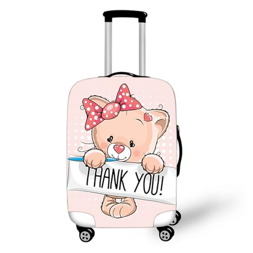 Muiuou Elastisch Kofferhülle Kofferschutzhülle, 3D Druck Koffer Schutzhülle Kofferüberzug Luggage Cover Waschbare Anti-Kratzer Staubdichte für 18-32 Zoll Koffer (S (18-20 Zoll),Stil 4) von Muiuou