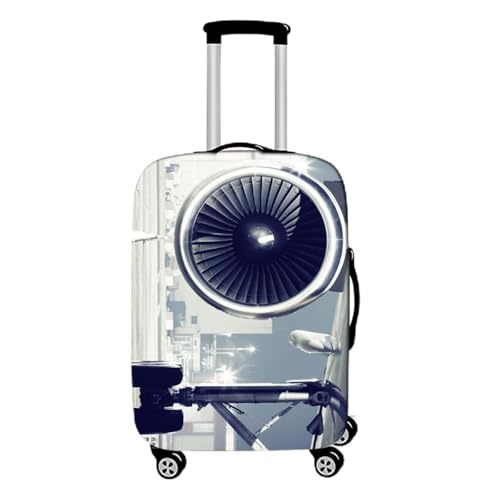 Muiuou Elastisch Kofferschutzhülle, Luftfahrzeuge Gepäck Cover Reisekoffer Hülle Trolley Case Schutzhülle Luggage Cover Waschbare Staubdichte Kofferbezug (L (26-28 Zoll),Stil 15) von Muiuou