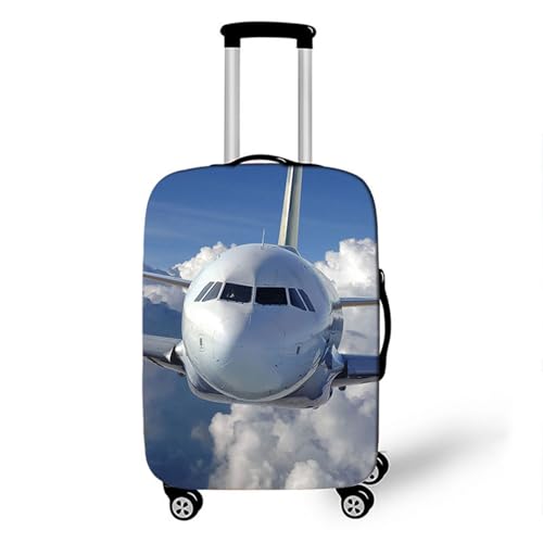 Muiuou Elastisch Kofferschutzhülle, Luftfahrzeuge Gepäck Cover Reisekoffer Hülle Trolley Case Schutzhülle Luggage Cover Waschbare Staubdichte Kofferbezug (M (22-24 Zoll),Stil 1) von Muiuou