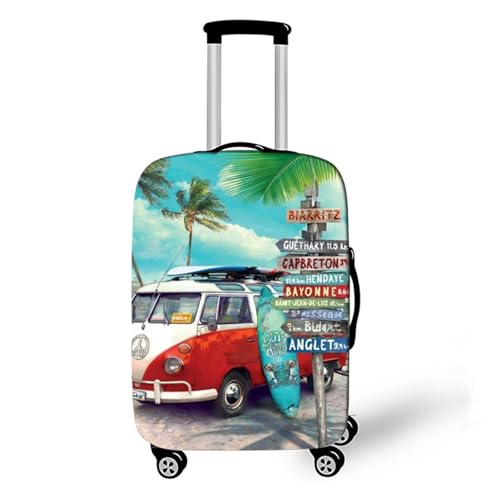 Muiuou Elastisch Kofferschutzhülle,3D Cartoon Trolley Case Schutzhülle Luggage Cover Waschbare Staubdichte Kofferbezug Waschbare Anti-Kratzer Staubdichte (M (22-24 Zoll),Stil 8) von Muiuou