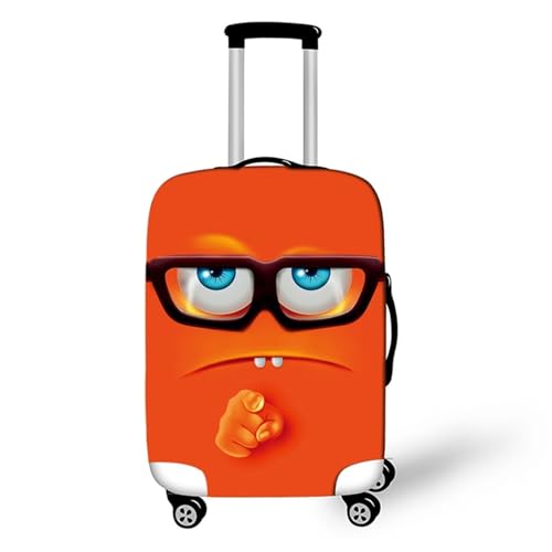 Muiuou Elastische Kofferschutzhülle,3D Cartoon Print Trolley Fall Schutzhülle Koffer überzieher,Waschbare Anti-Kratzer Staubdichte Fall Trolley Protector Kofferschutz (M (22-24 Zoll),Stil 2) von Muiuou