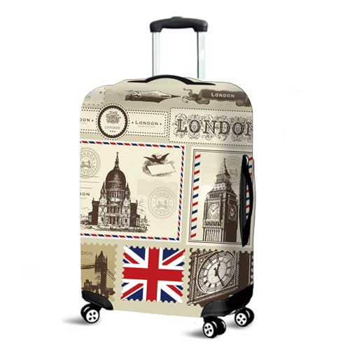 Muiuou Koffer SchutzhüLle, Elastisch KofferschutzhüLle Gepäck Cover Reisekoffer Hülle Trolley Case Schutzhülle Luggage Cover Waschbare Staubdichte Kofferbezug (M (22-24 Zoll),Stil 8) von Muiuou