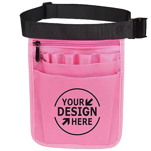 Muka Custom Nurse Fanny Pack, Personalized Medical Tool Bag, Nursing Organizer Pouch-Pink von Muka