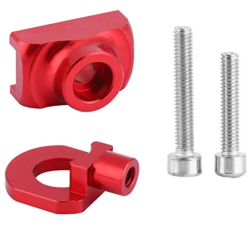 Multizenic Kettenspanner-Einstellverschluss, leichte Aluminiumlegierung, einfach zu montieren, hervorragend für Falträder, Singlespeed und Fixie geeignet, Schraubenlänge für reibungsloses (Red) von Multizenic