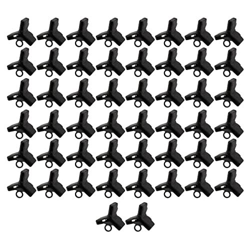 50 Stück Angelhakenhauben Angeln Drillinge Angelhaken Sicherheitsabdeckung Drillingshaken Sicherheitshalter Abdeckungen von Mumuve