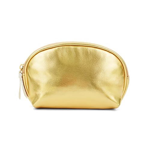 Goldfarbene Make-up-Tasche für Damen, vielseitig, Kosmetiktasche, große Kapazität, Reißverschluss von Mumuve