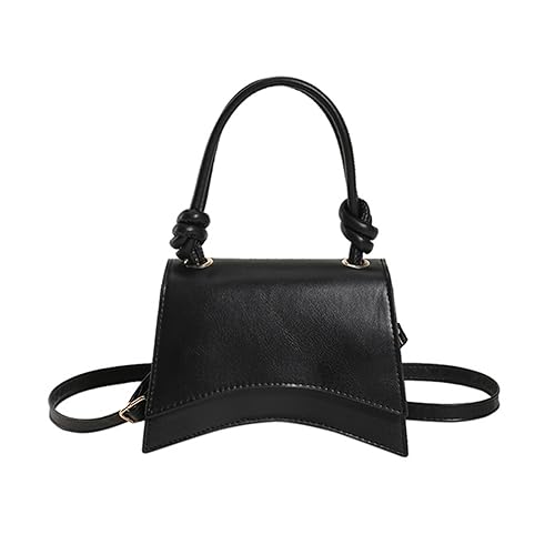 Mumuve 2023 Umhängetasche, quadratisch, Reisetasche, für Damen, Mädchen, Handtasche, modisch, lässig, Schwarz , As shown in the picture (error 1-3cm) von Mumuve