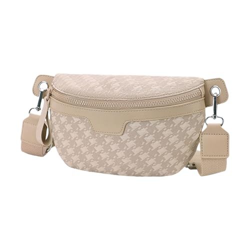 Mumuve Damen-Schultertasche, PU-Leder, lässige Brusttasche, Gürteltasche, Crossbody-Tasche mit verstellbarem Riemen, für Mädchen, braun, As shown in the picture (error 1-3cm) von Mumuve