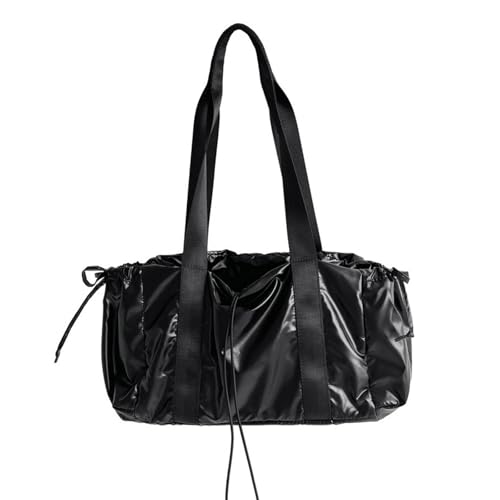 Mumuve Damen-Umhängetasche, große Kapazität, Achseltasche, koreanische Stile, Handtasche, All-Matching-Unterarmtasche, Einkaufstasche, Schwarz , As shown in the picture (1-3cm error) von Mumuve