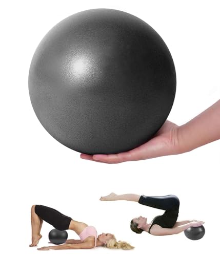 Mupack Gymnastikball Klein Pilates Ball - 25 cm Yoga Pilates Ball Kleine Übung Ball,Rutschfester&Superleichter Soft Pilates Ball, Fitness Ball für Yoga,Heim, Büro,Sitzball von Mupack