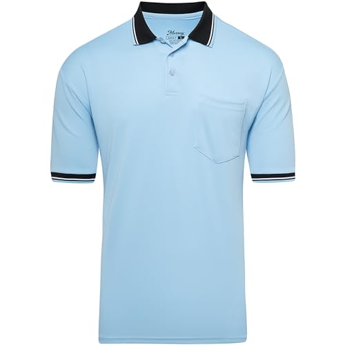 Murray Sporting Goods Short Sleeve Baseball und Softball Umpire Shirt - Sized für Brustschutz Hellblau Mittel von Murray Sporting Goods