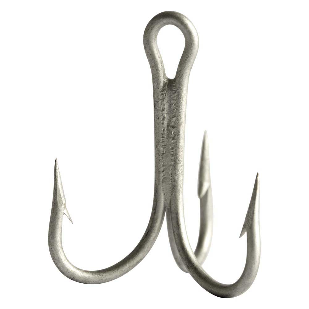 Mustad 3 Ex Strong Treble Durasteel Treble Hook Silber 3/0 von Mustad