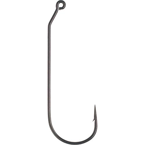 Mustad Aberdeen 90 runde Gebogene Jighaken (1000 Stück), Schwarz/Nickel, Größe 2/0 von Mustad