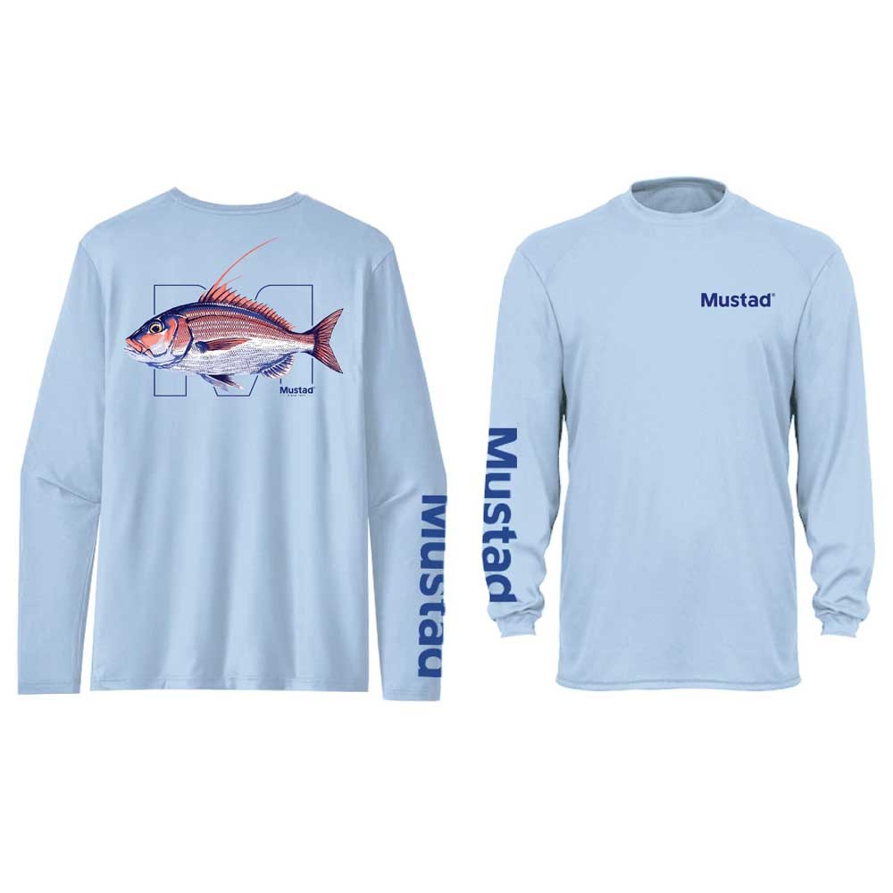 Mustad Dentex Uv Long Sleeve T-shirt Blau 3XL Mann von Mustad