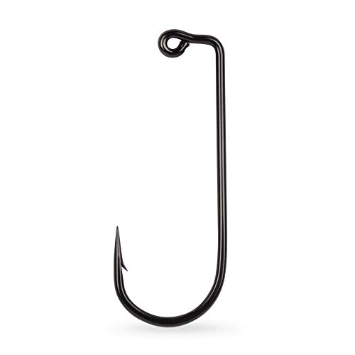 Mustad Jighaken, 90º, 2 x stark, geschmiedet, Augen – 3/0, schwarzes Nickel Mustad Jighaken, 90º, 2 x stark, geschmiedet, Augen – 3/0, schwarzes Nickel von Mustad