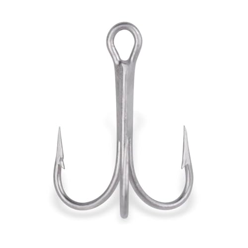 Mustad O'SHAUGHNESSY Drilling, 2X Strong, MTL-V1-Spitze, für Wobbler und Spinner, 50 Stück, Salzwasserdrilling, Meeresdrilling (6) von Mustad