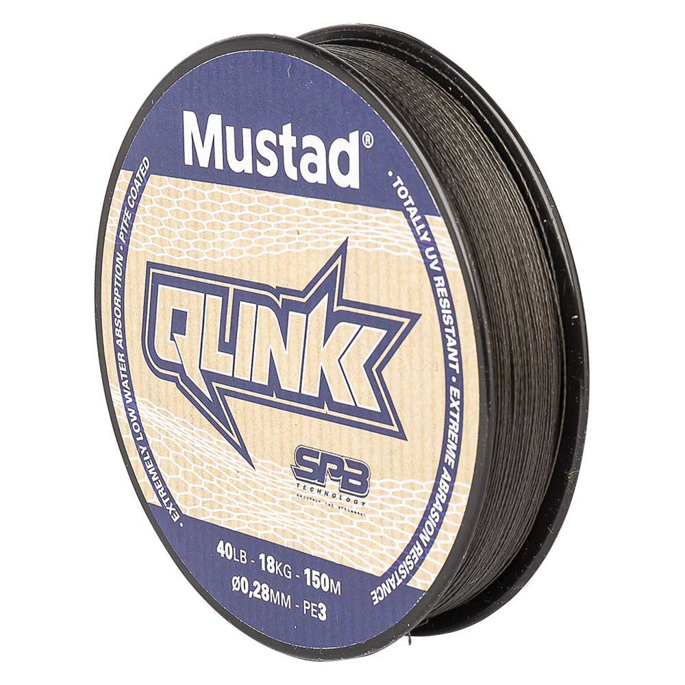 Mustad Qlink 300 M Braided Line Silber 0.140 mm von Mustad