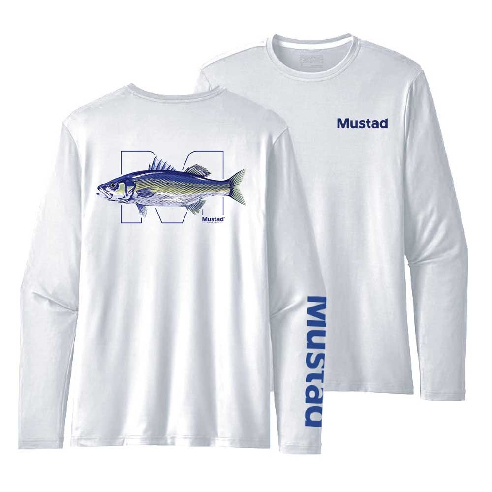 Mustad Seabass Uv Long Sleeve T-shirt Weiß L Mann Mustad Seabass Uv Long Sleeve T-shirt Weiß L Mann von Mustad